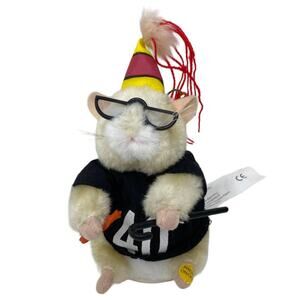 Vintage Gemmy 2003 Happy 40th Birthday Animated Musical Hamster With Tags